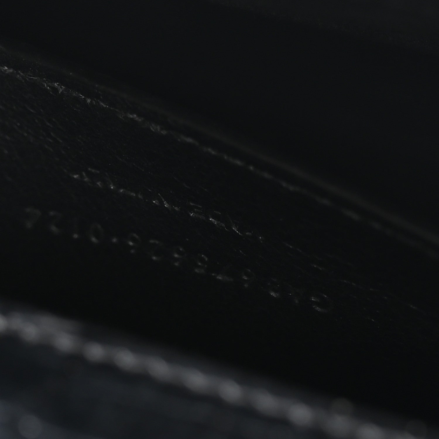 Saint Laurent Shiny Calfskin Crocodile Embossed Small Manhattan Baguette Black 7 of 10