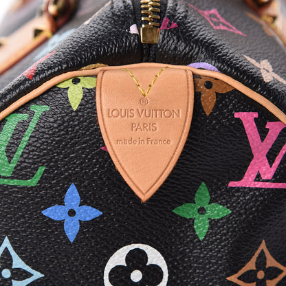 Louis Vuitton Monogram Multicolor Speedy 30 Black 9 of 9