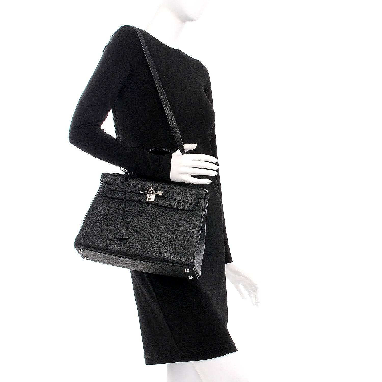 Hermes Togo Kelly Retourne 32 Black 2 of 29