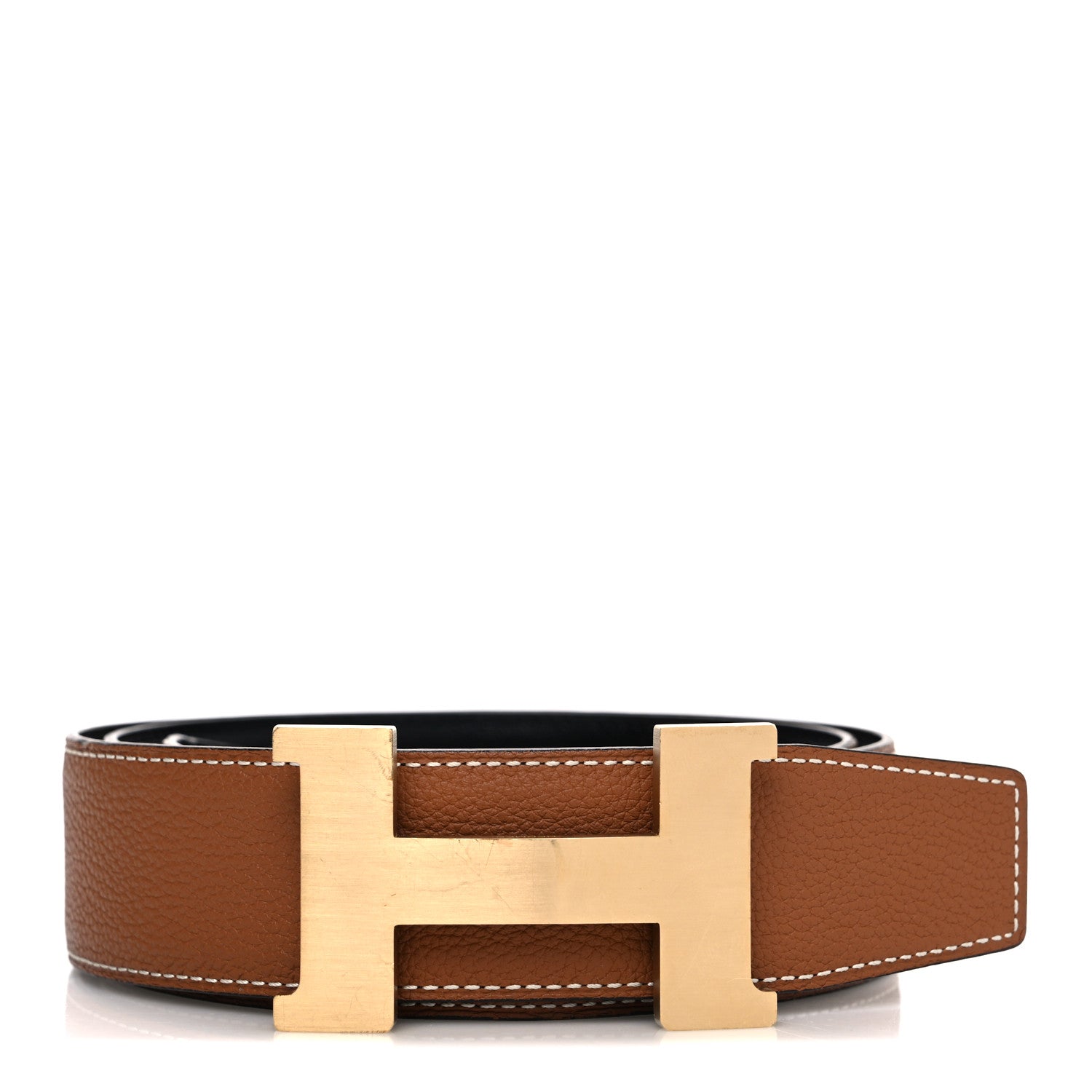 Hermes Box Togo 42mm Constance Belt 85 34 Black Gold 1 of 5