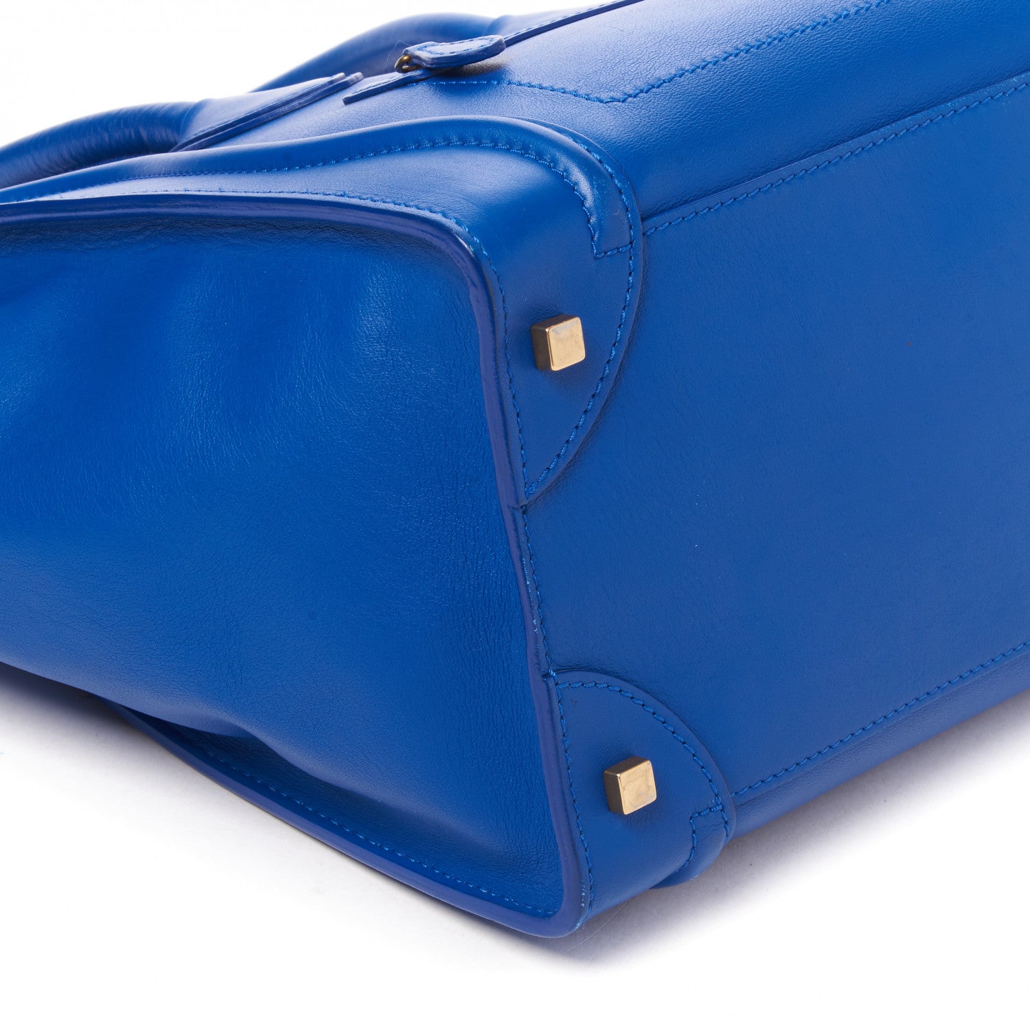 Celine Smooth Calfskin Mini Luggage Royal Blue 6 of 9