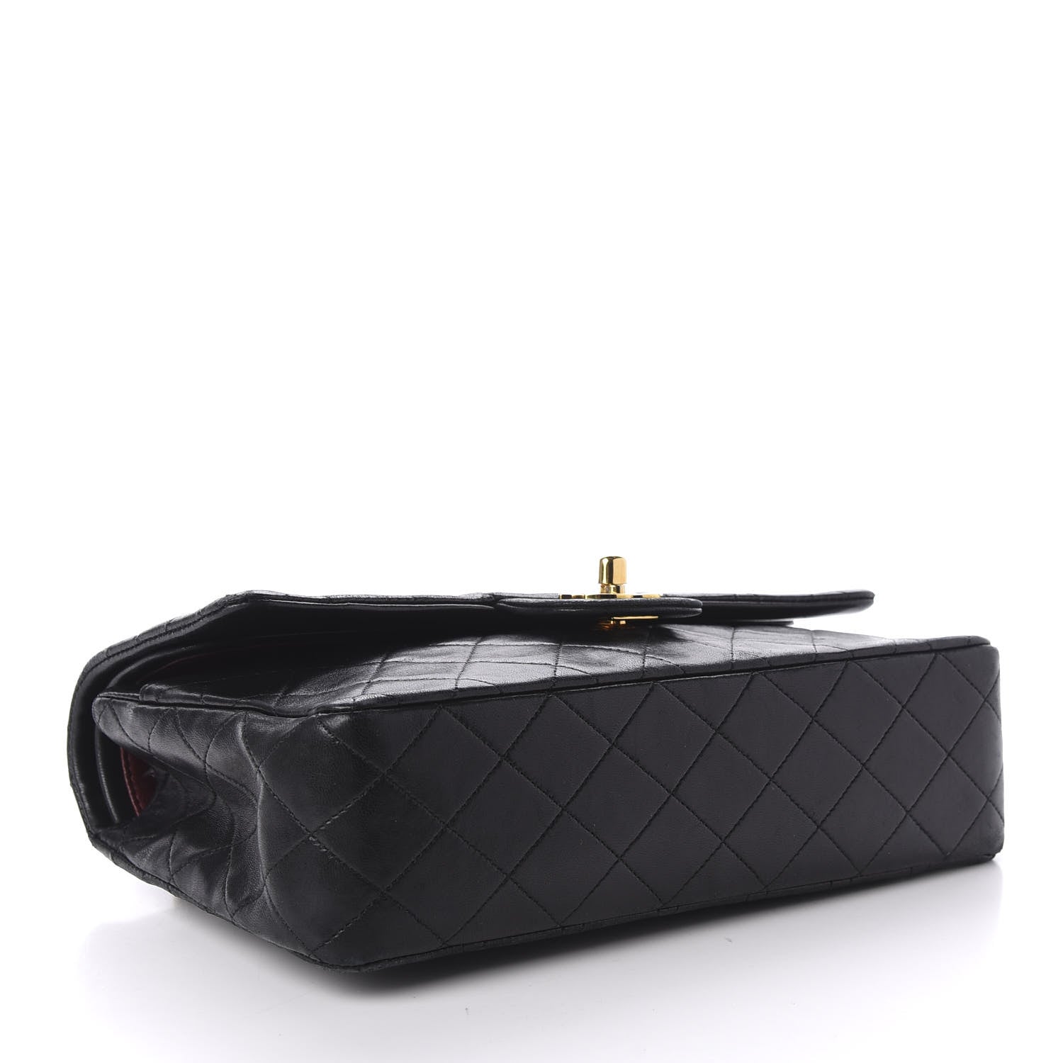 Chanel Lambskin Quilted Medium Double Flap Black 4 of 13