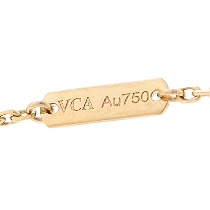 Van Cleef & Arpels 18K Yellow Gold Black Onyx Vintage Alhambra Pendant Necklace 6 of 6