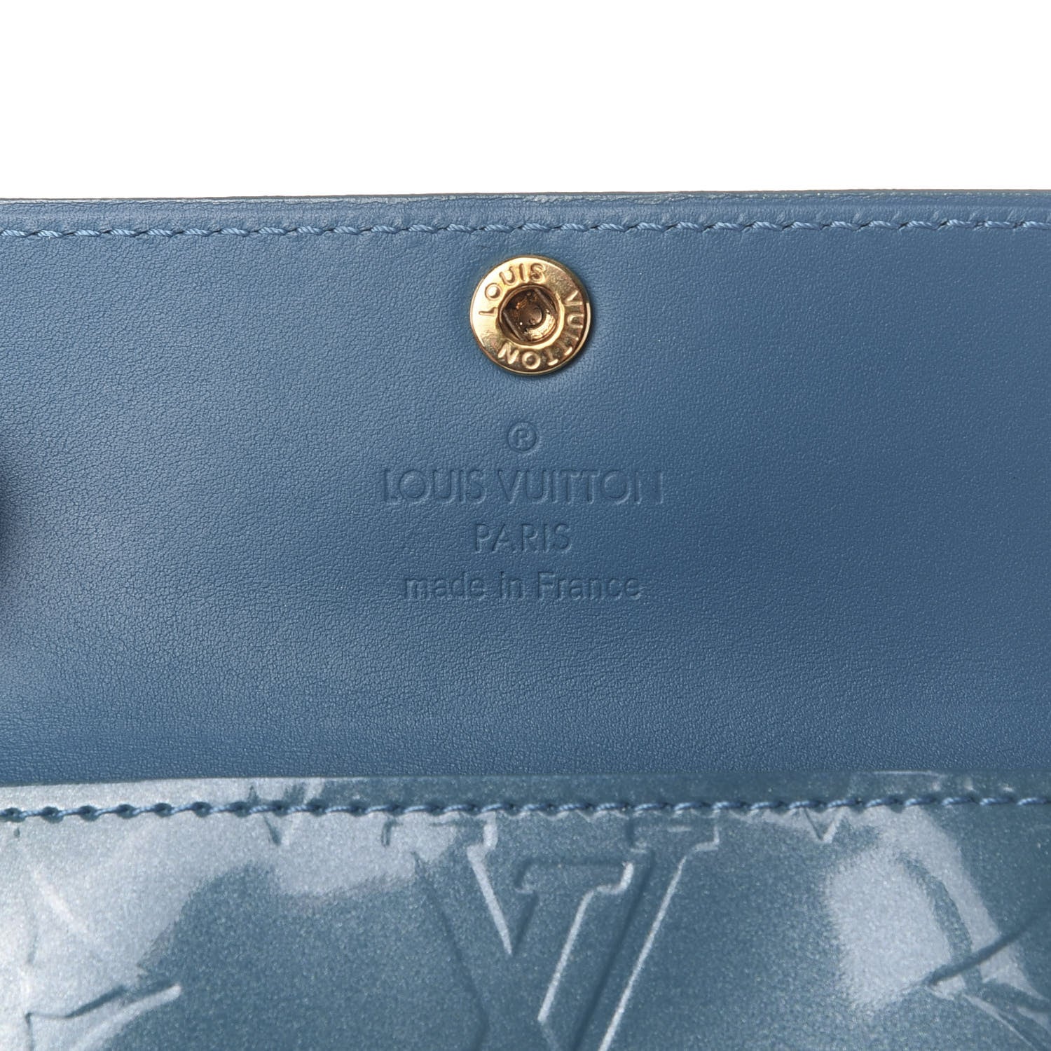 Louis Vuitton Vernis Ludlow Wallet Blue Galactic 5 of 7