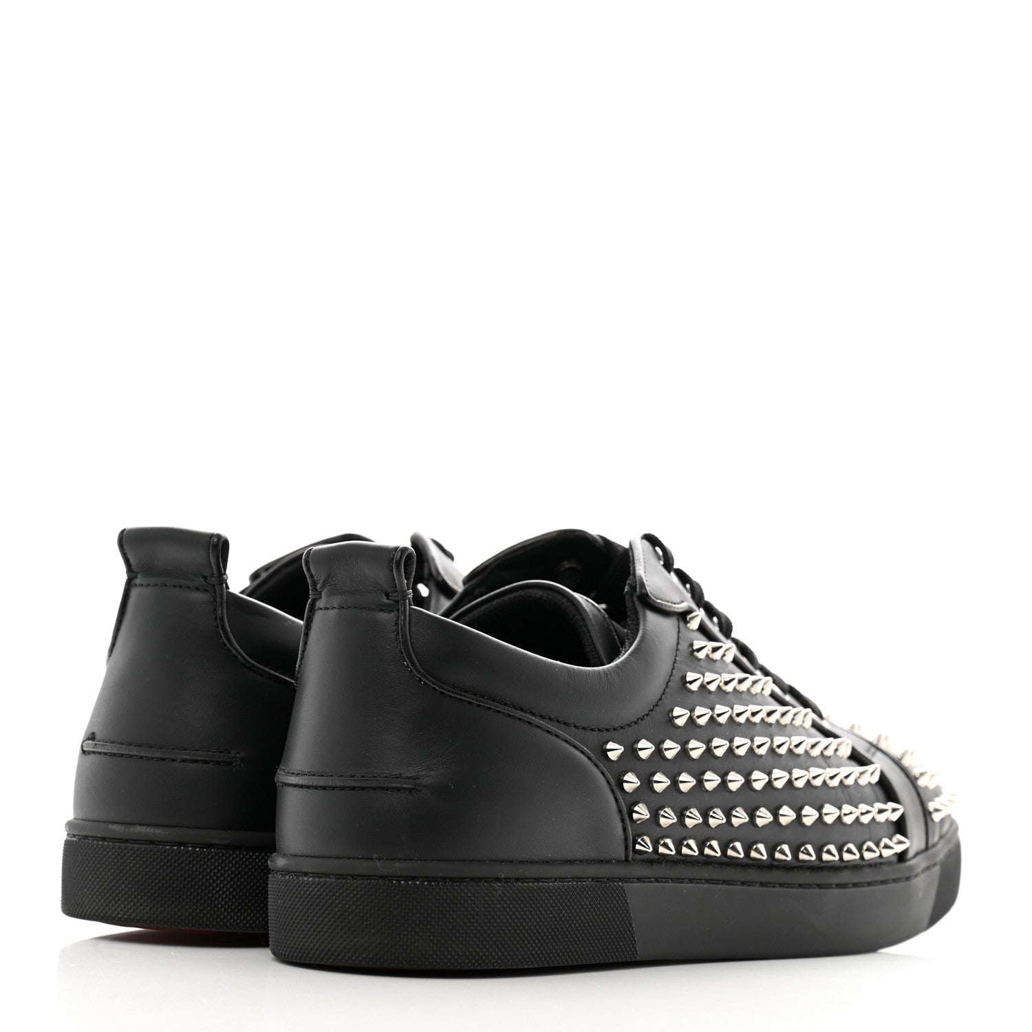 Christian Louboutin Calfskin Mens Vieira Night Spikes Sneakers 43.5 Black 5 of 10