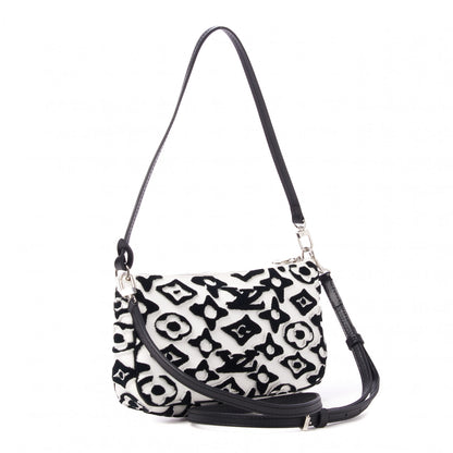 Louis Vuitton X UF Tufted Monogram Pochette Accessories White Black 3 of 9