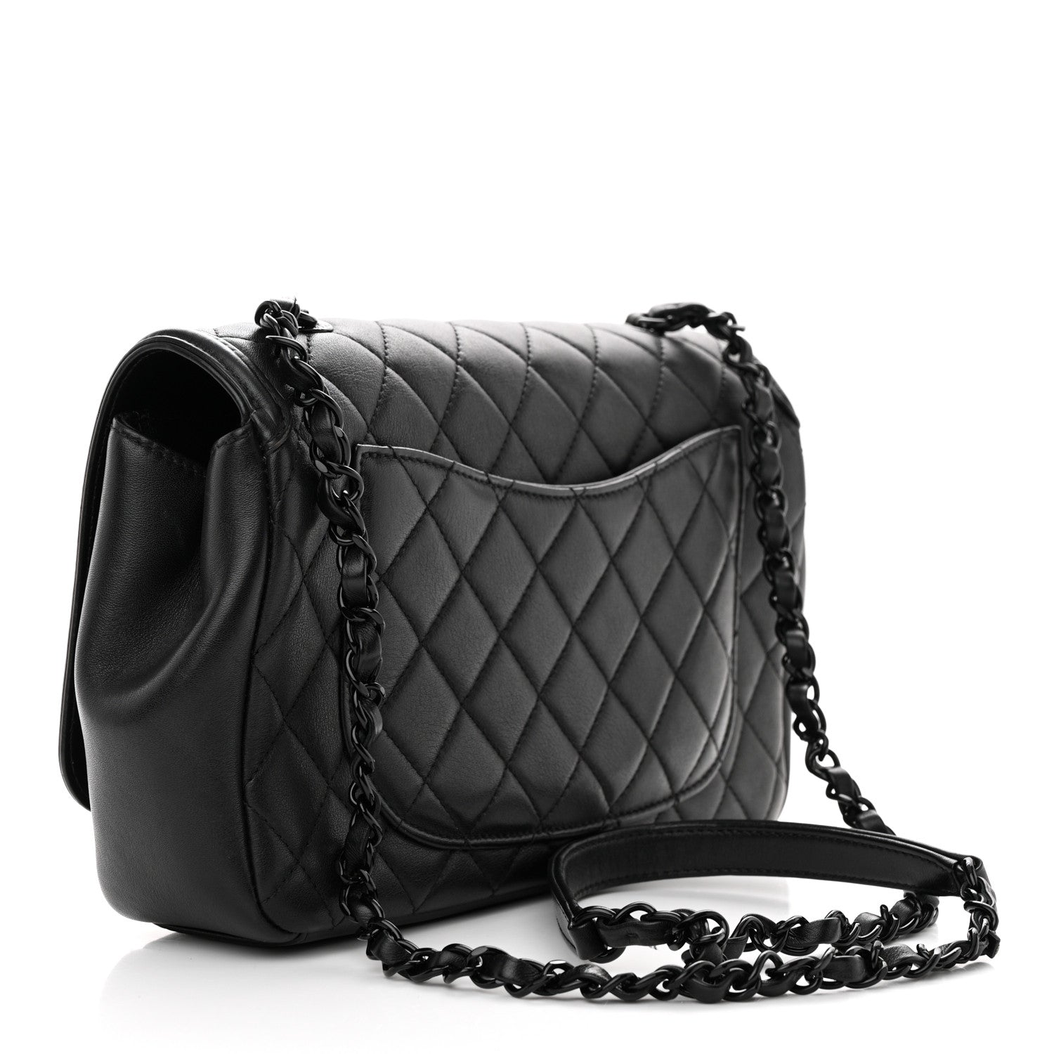 Chanel Lambskin Quilted Medium CC Filigree Flap Black 3 of 11