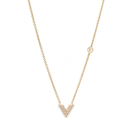 Louis Vuitton Essential V Perle Necklace Gold 1 of 4