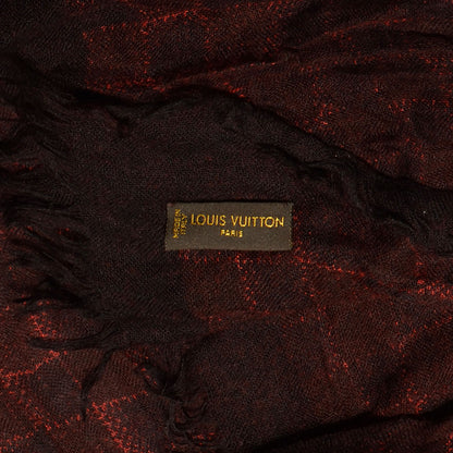 Louis Vuitton Cashmere Silk Etole Stole Damier Rouge 11 of 12