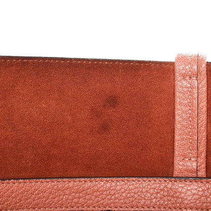 Celine Soft Grained Calfskin Small Belt Cabas Phantom Brick 11 of 16