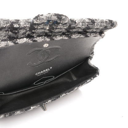Chanel Tweed Medium Double Flap Black Grey 5 of 7