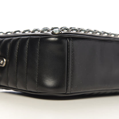 Prada Nappa Impunture Diagramme Embellished Crossbody Bag Black 7 of 9