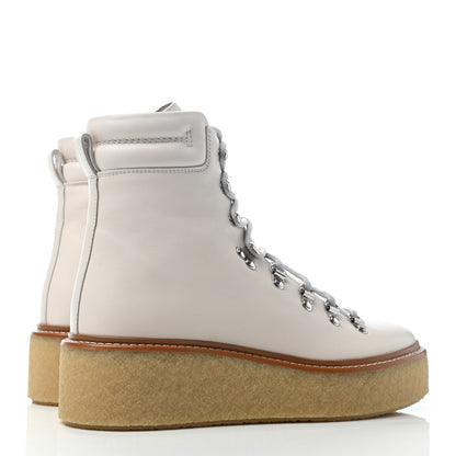 Hermes Calfskin Discovery Ankle Boot 37 White 3 of 4
