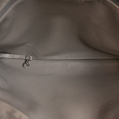 Chanel Iridescent Calfskin CC East West Shopping Tote Light Grey 6 of 17
