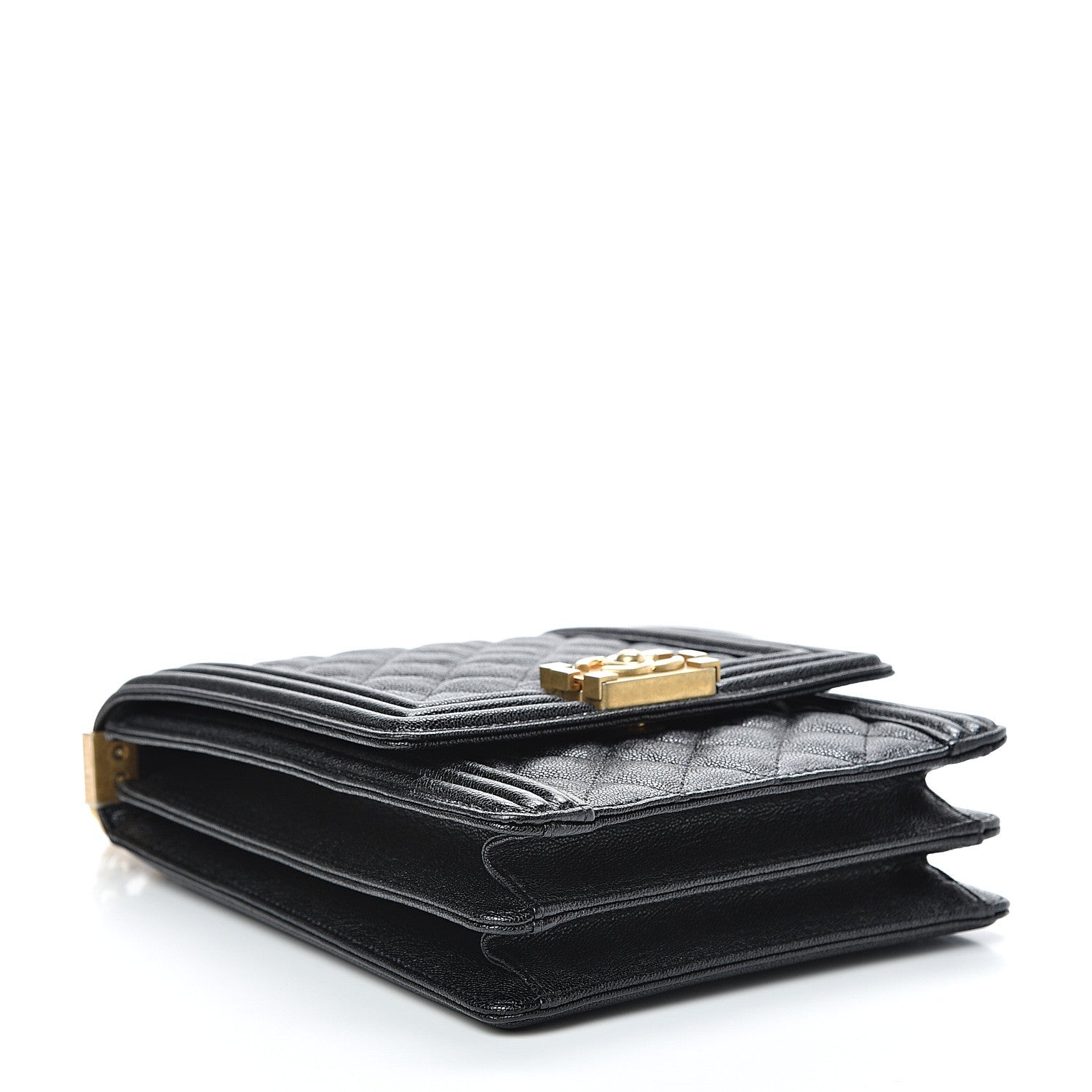 Chanel Caviar Quilted North South Boy Flap Black 3 of 11