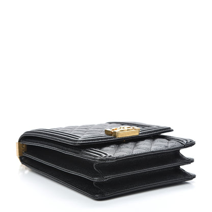 Chanel Caviar Quilted North South Boy Flap Black 3 of 11