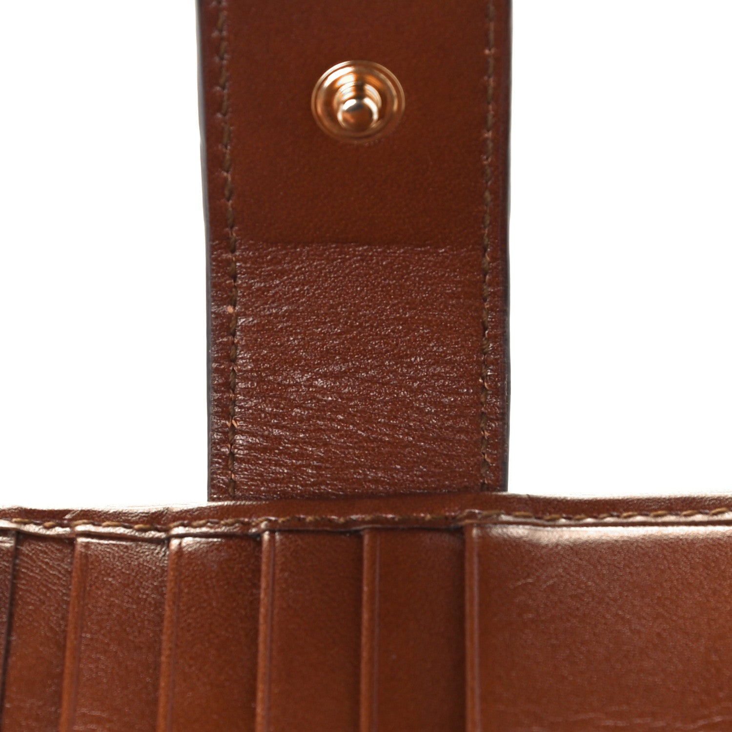 Gucci GG Supreme Monogram French Flap Wallet Brown 10 of 11