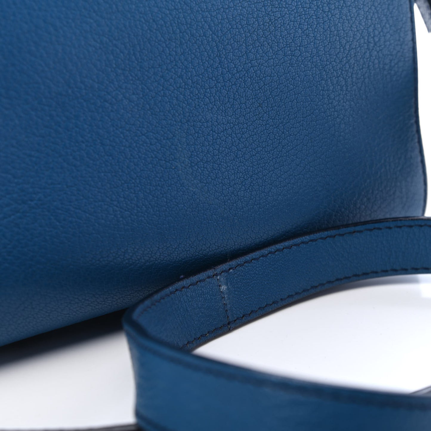 Sugar Goatskin Mini Antigona Electric Blue