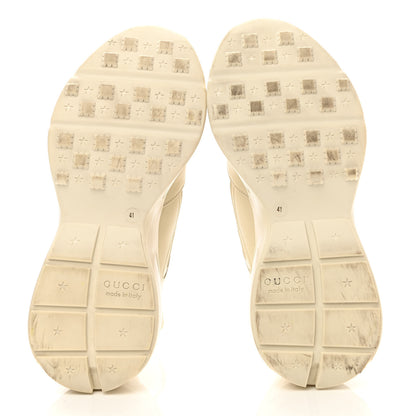 Gucci Calfskin Logo Womens Rhyton Sneakers 41 Ivory 5 of 11