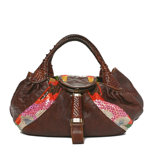 Nappa Sequin Spy Tobacco Multicolor