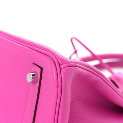 Hermes Taurillon Clemence Birkin 30 Magnolia 8 of 11