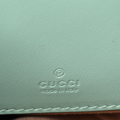 Gucci Calfskin Matelasse Mini GG Marmont Crossbody Bag Water Green 6 of 9