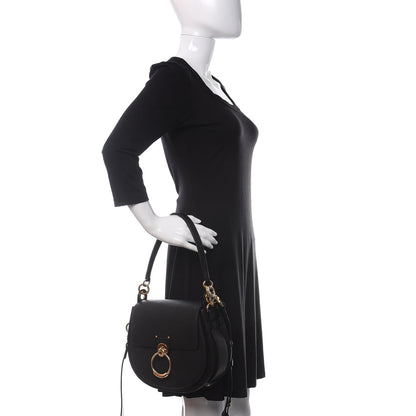 Chloe Grained Calfskin Large Tess Bag Black 3 of 11