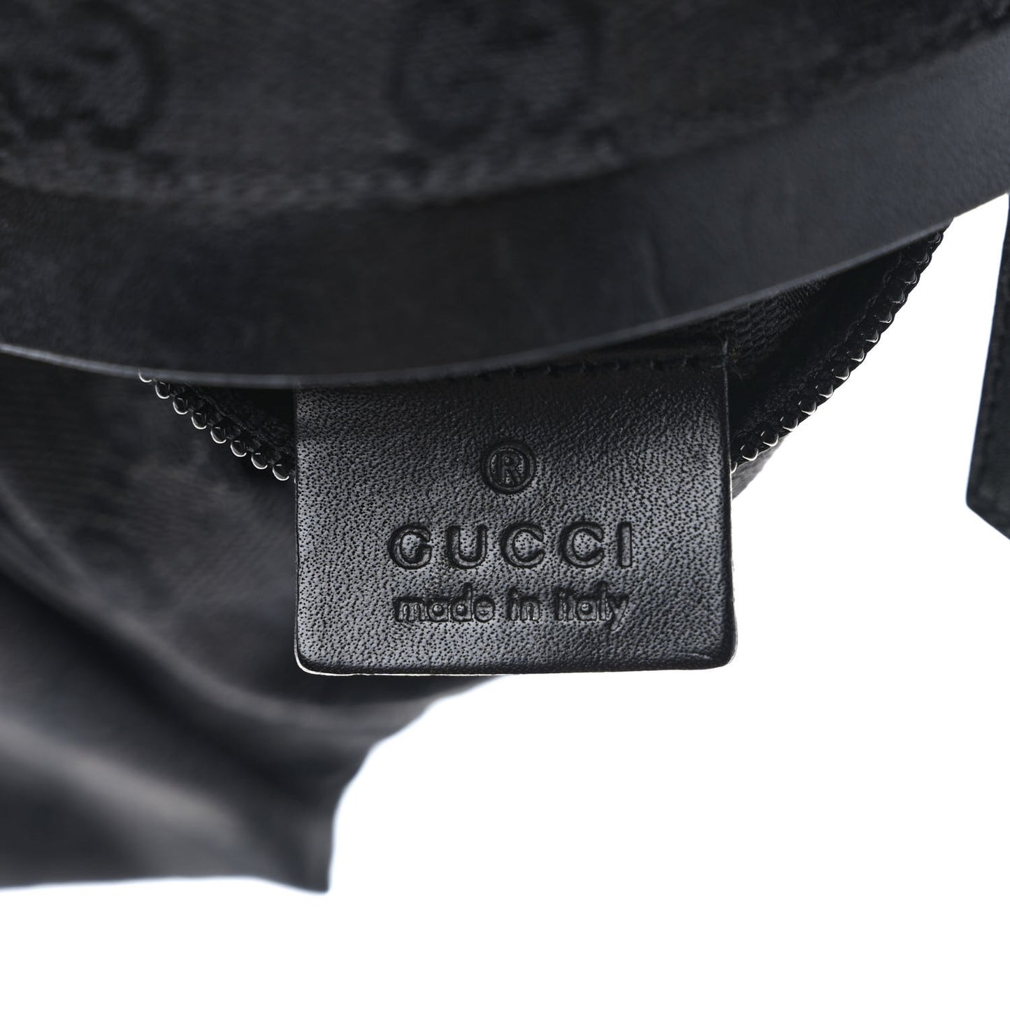 GG Monogram Double Pocket Belt Bag Black