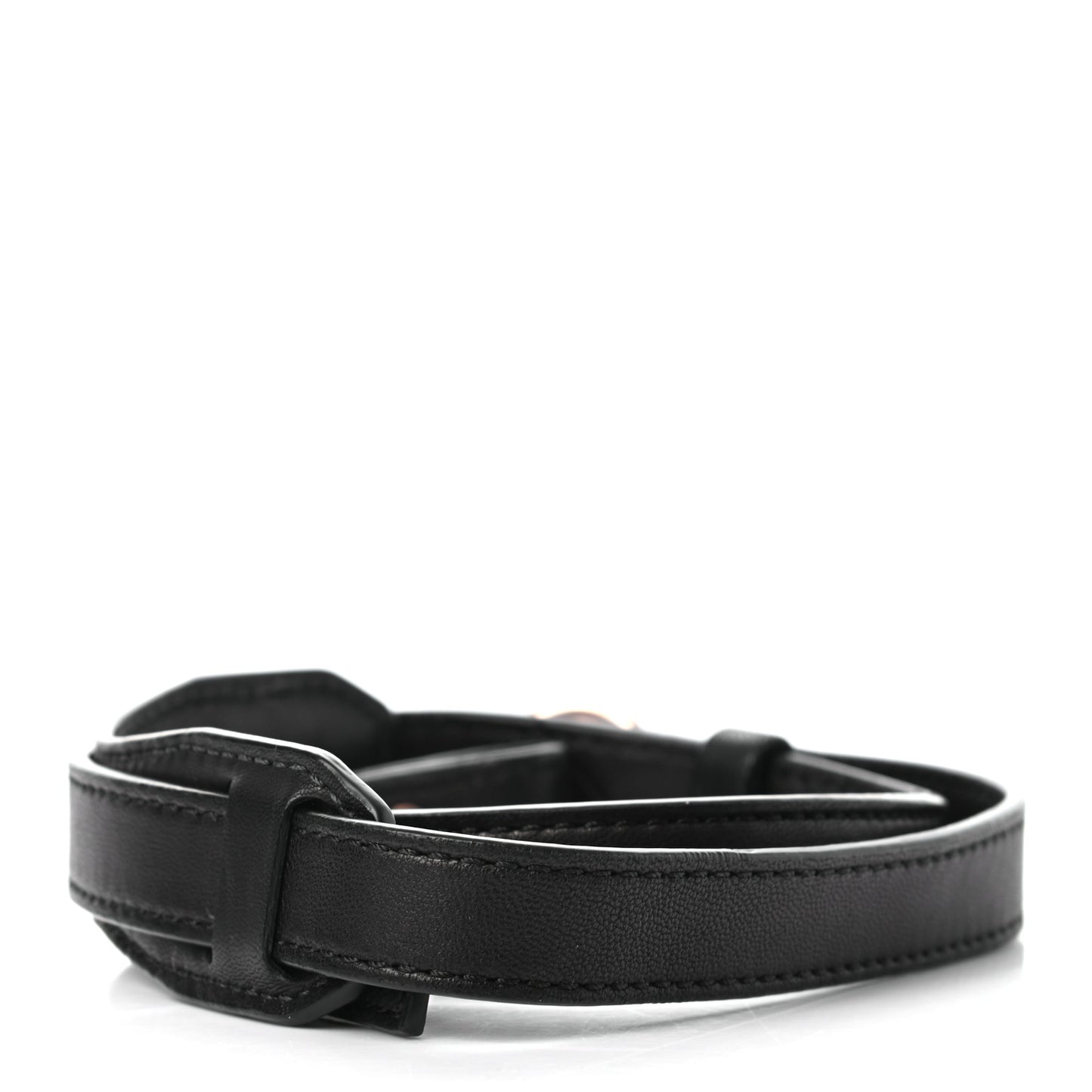 Calfskin Mini Rockie Shoulder Strap Black