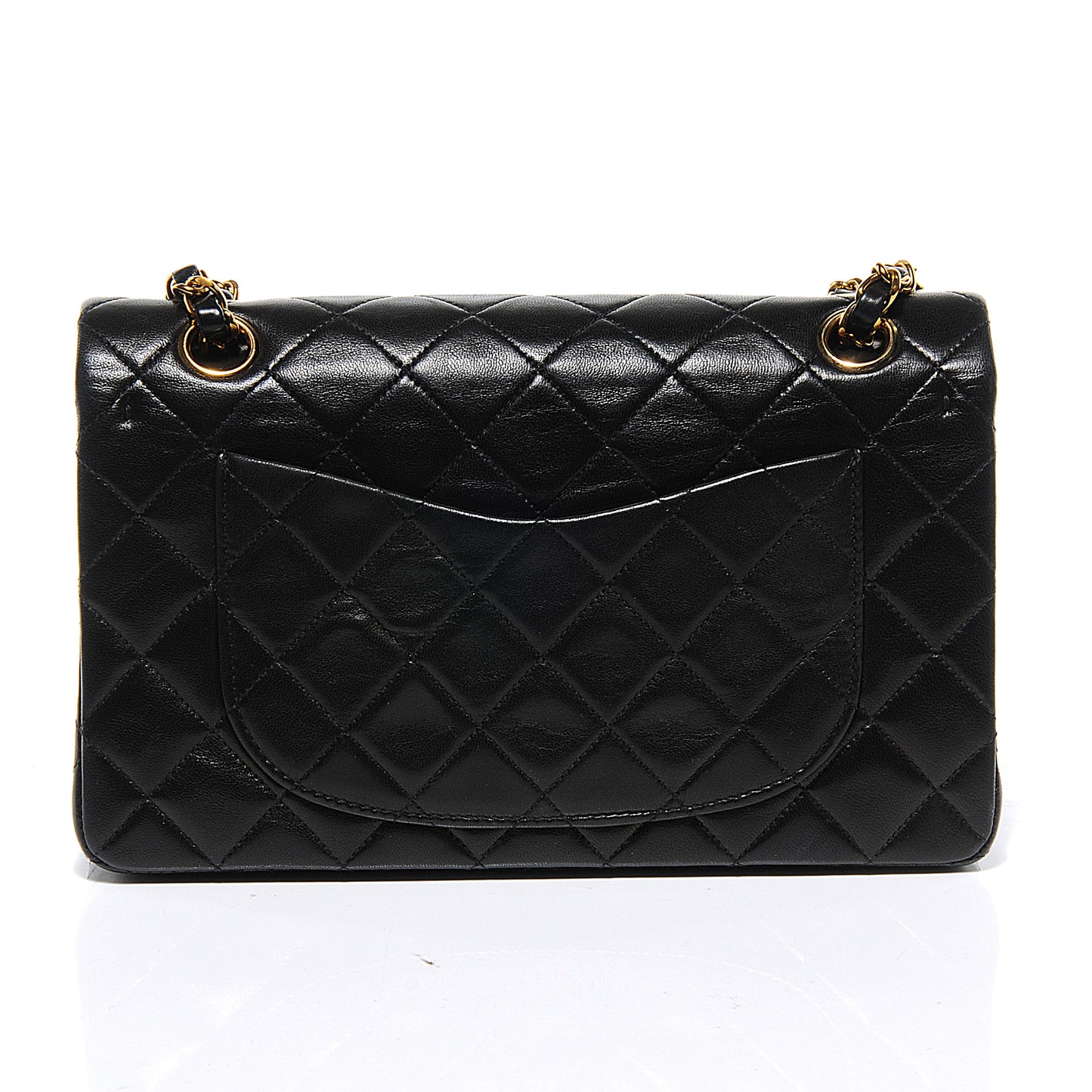 Lambskin Small Double Flap Black
