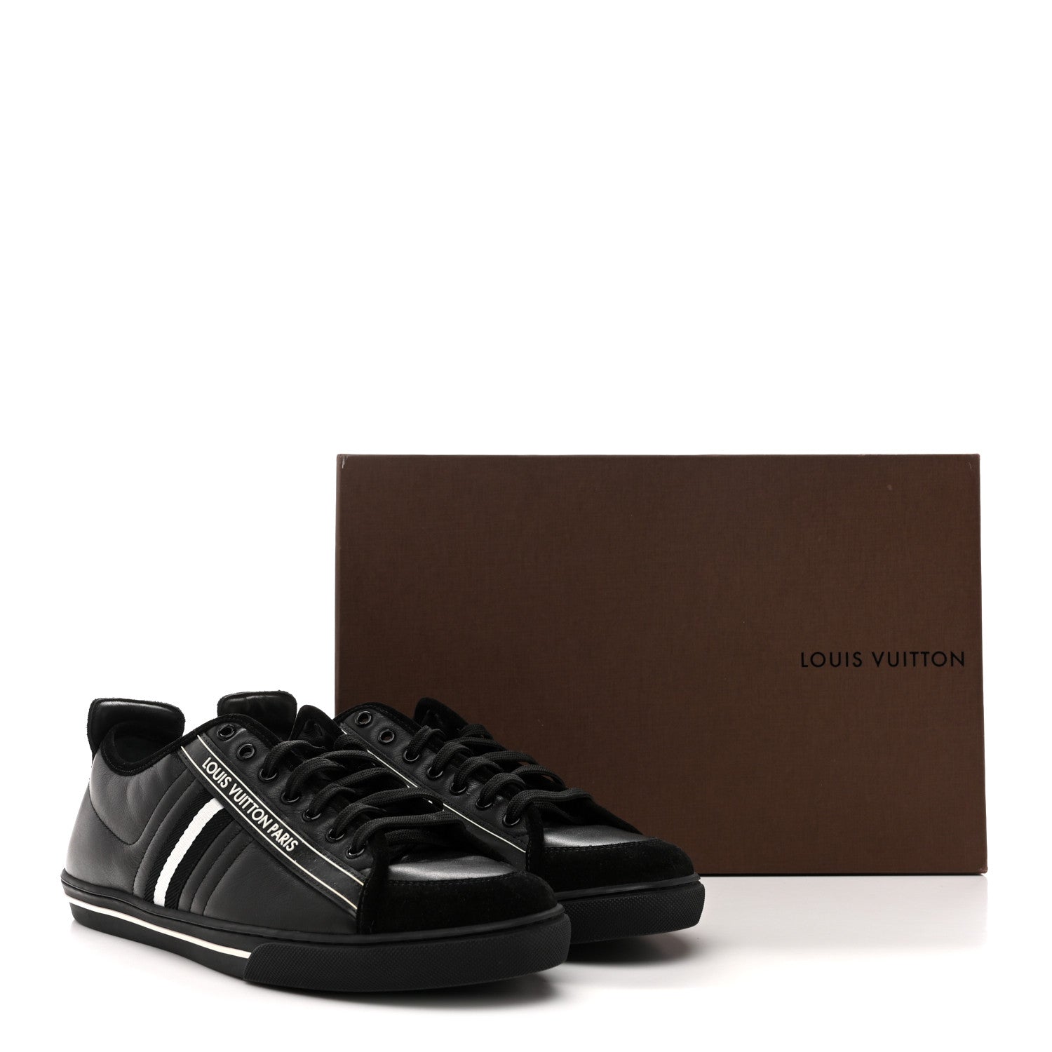Louis Vuitton Calfskin Mens Cosmos Sneakers 8 Black 12 of 12