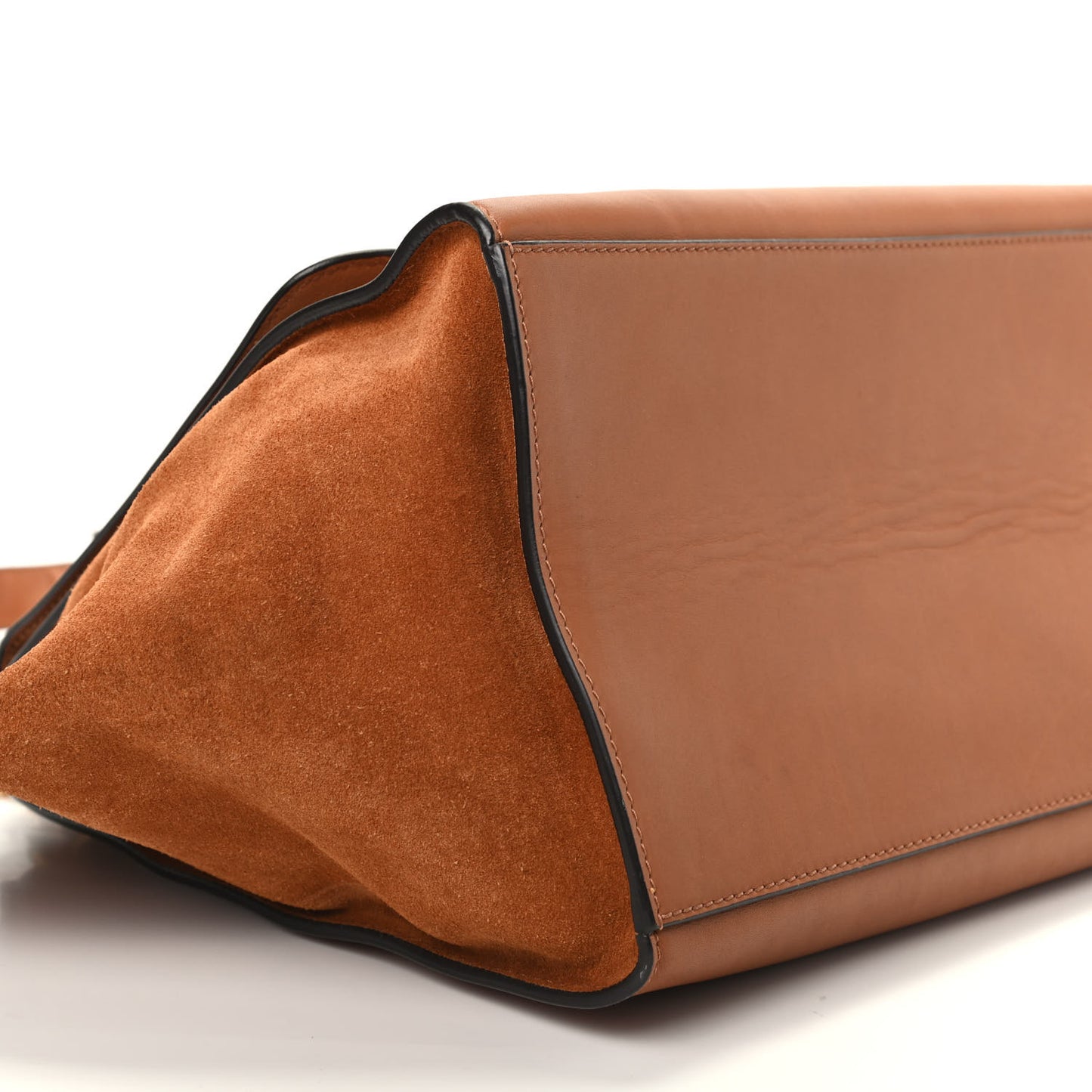 Natural Calfskin Small Trapeze Tan