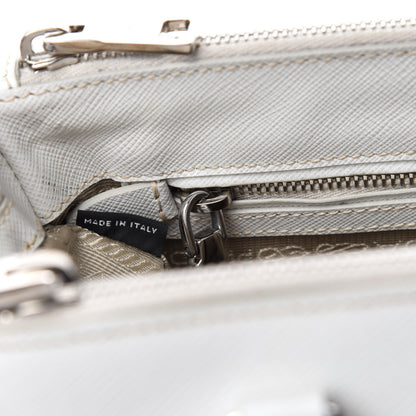 Prada Saffiano Small Galleria Double Zip Tote Talco 15 of 17