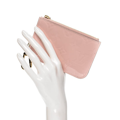 Louis Vuitton Vernis Key Pouch Rose Ballerine 2 of 6