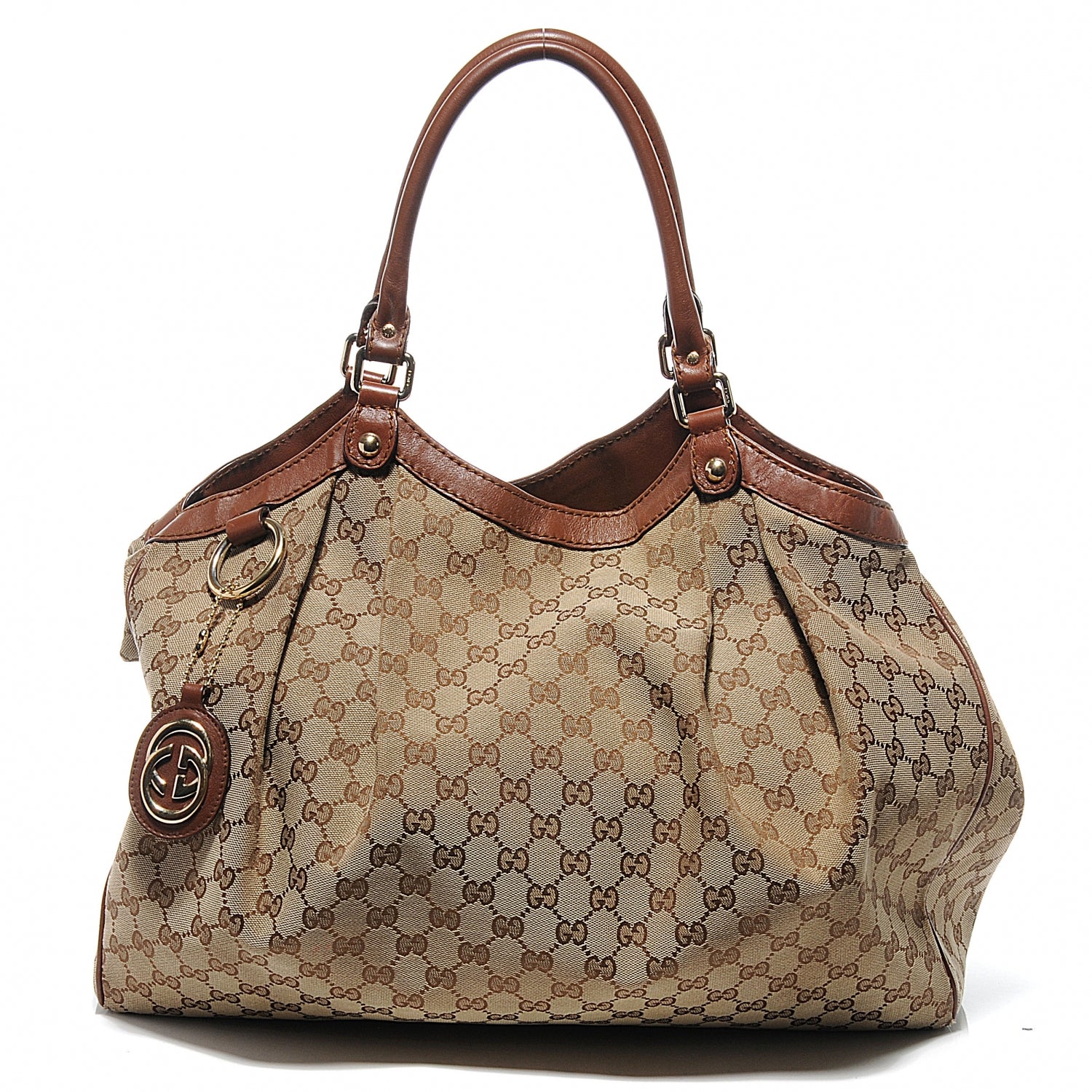 Gucci Monogram Large Sukey Light Brown 1 of 13