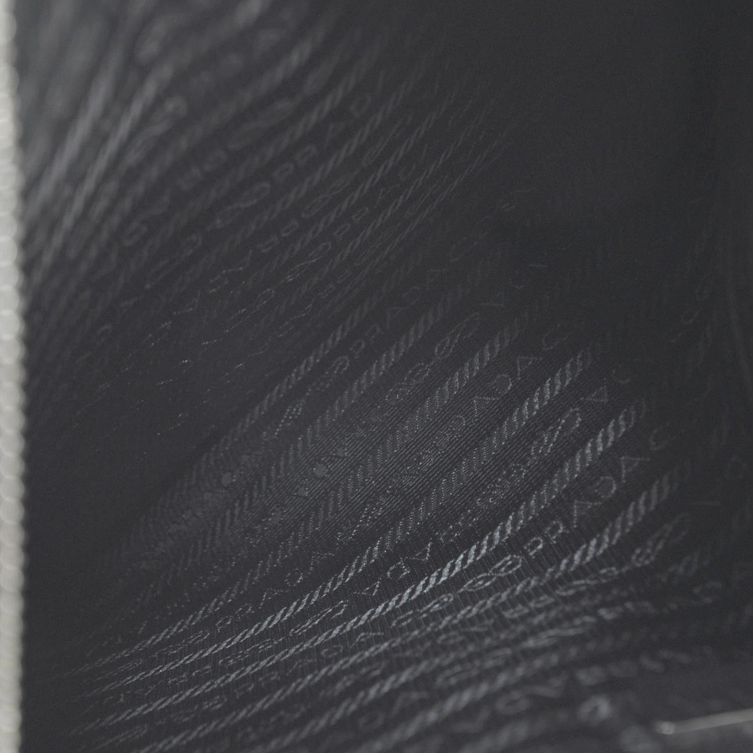 Prada Saffiano Flat Cosmetic Pouch Nero Black 6 of 8