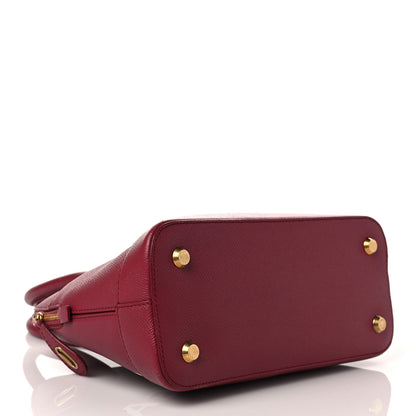 Balenciaga Signature Grained Calfskin Logo S Ville Top Handle Bag Rouge Grenat White 4 of 11