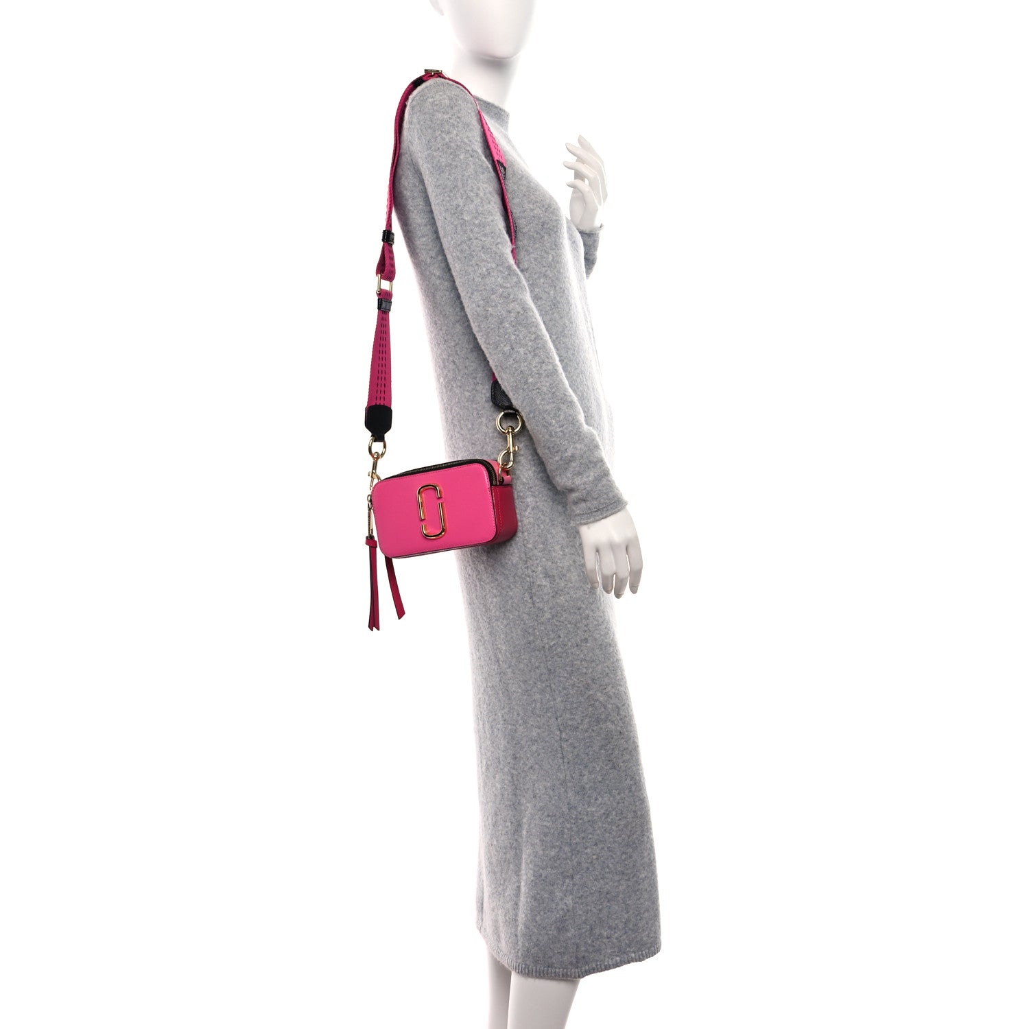 Marc Jacobs Saffiano Small Snapshot Camera Bag Pink 2 of 9