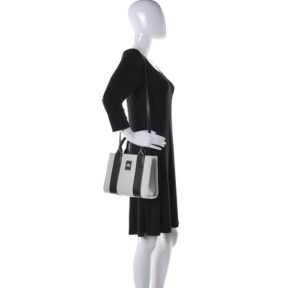 Balenciaga Cotton Canvas Calfskin Trade East West Tote XS Black 2 of 10