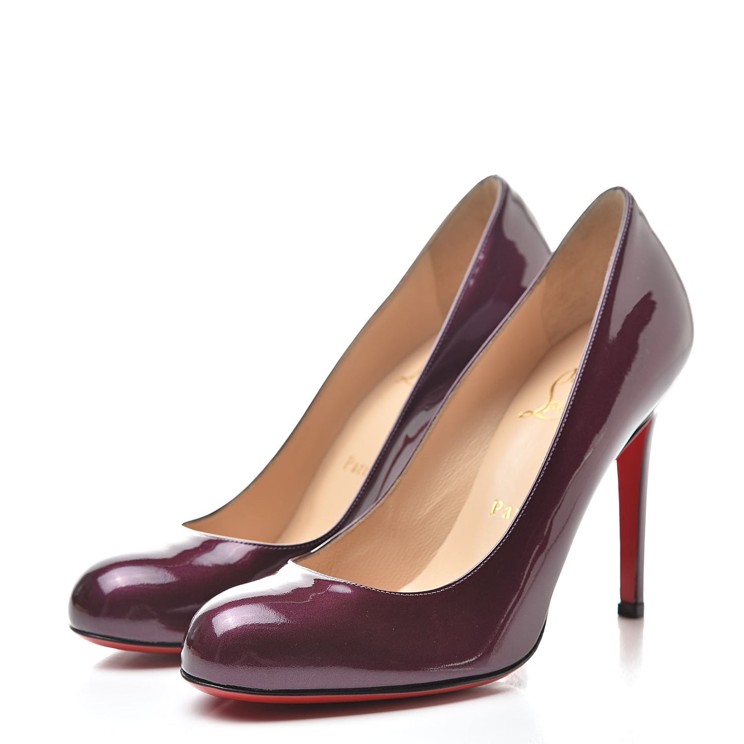 Patent Metal Simple 100 Pumps 36 Amethysts