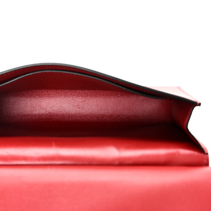Valentino Garavani Calfskin VLogo Chain Shoulder Bag  Rouge Pur 5 of 9