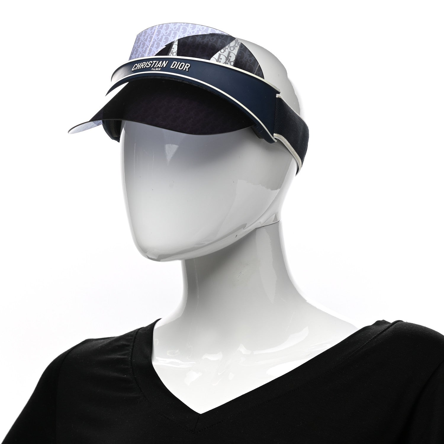 Christian Dior Oblique DiorClub V1U Sun Visor Blue 2 of 9