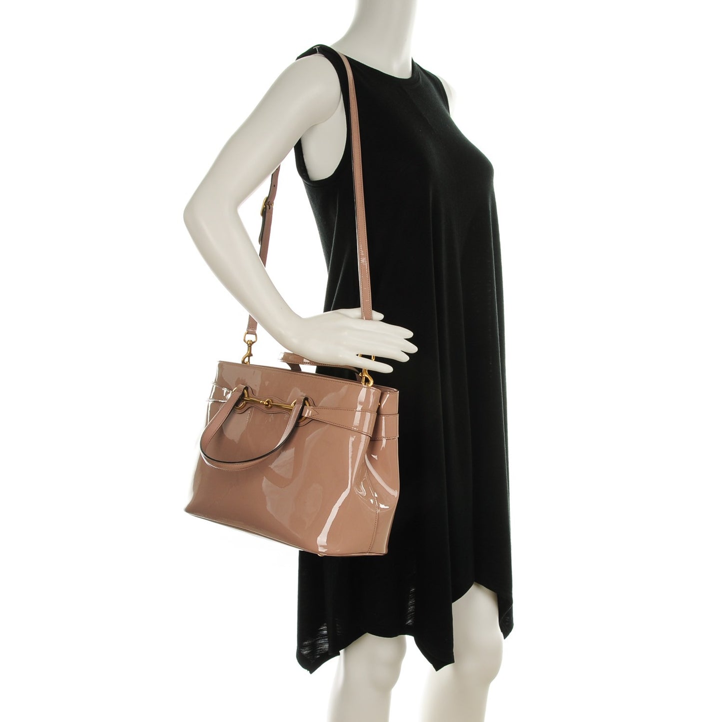 Patent Medium Bright Bit Top Handle Tote Dark Cipria