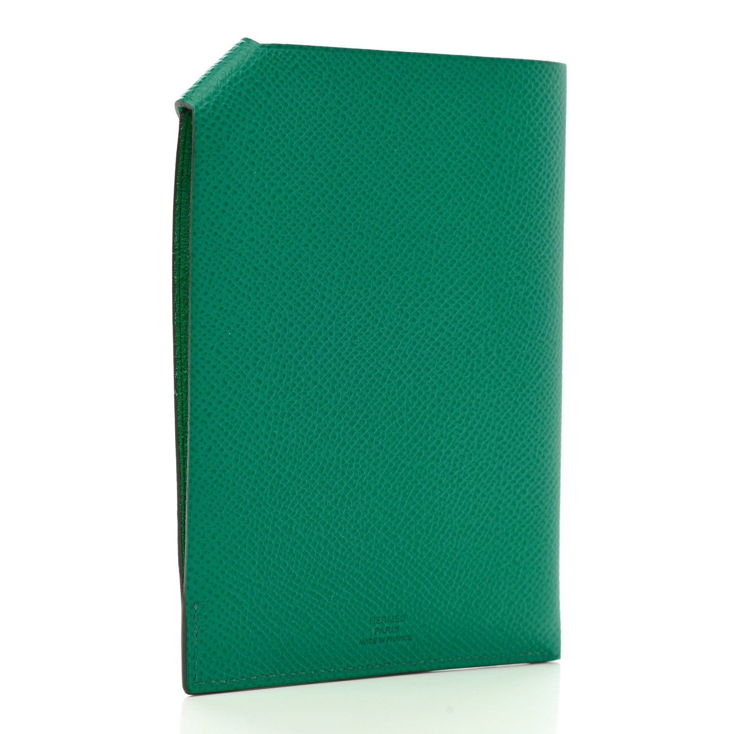 Epsom Tarmac Dot PM Passport Holder Vert Jade Lime