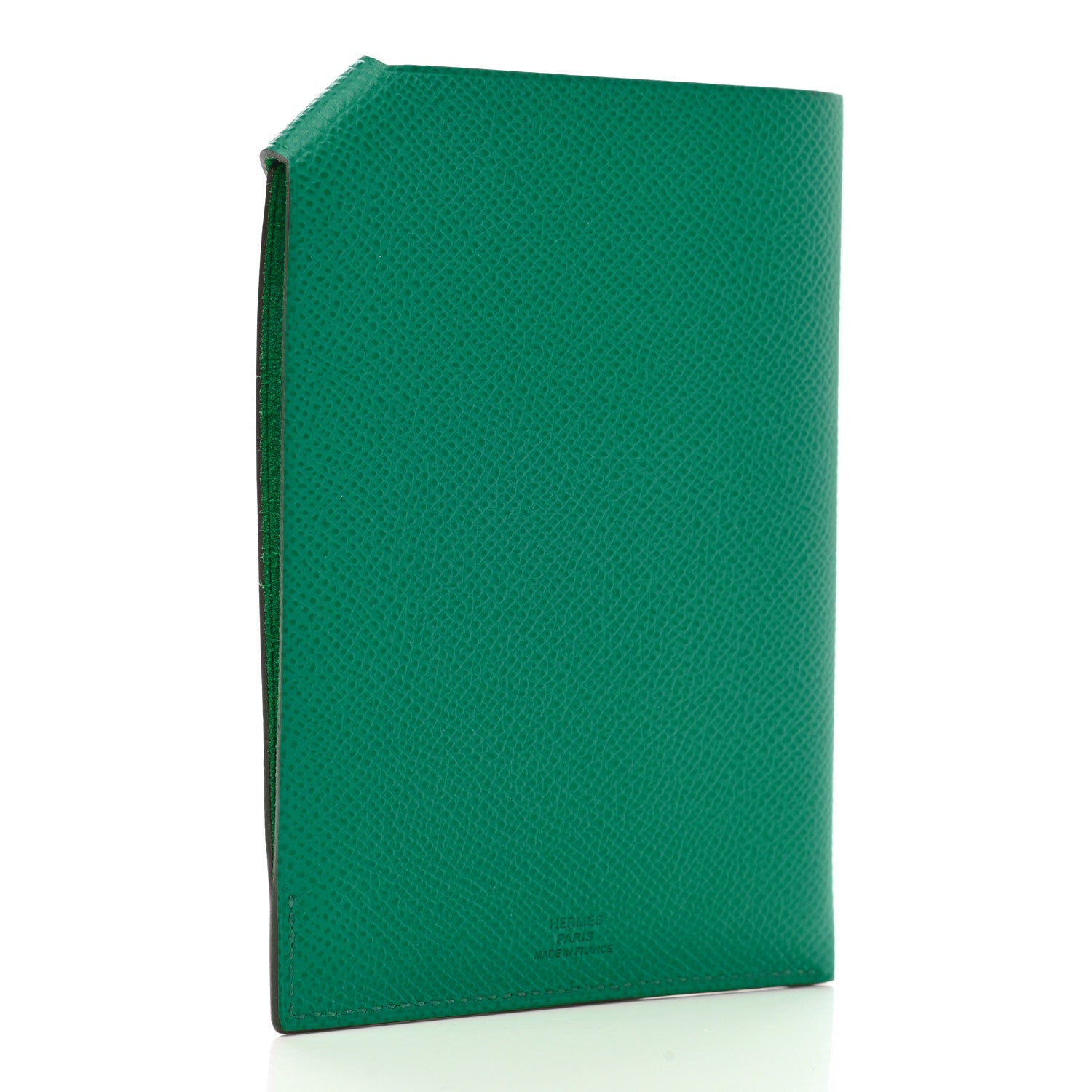 Hermes Epsom Tarmac Dot PM Passport Holder Vert Jade Lime 3 of 6