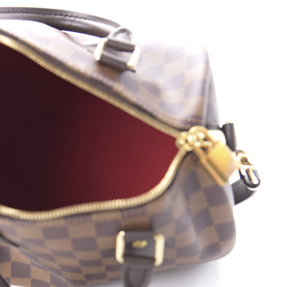 Louis Vuitton Damier Ebene Speedy Bandouliere 25 5 of 10