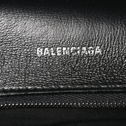 Balenciaga Metallic Soft Textured Calfskin Small Downtown Shoulder Bag Silver 6 of 10