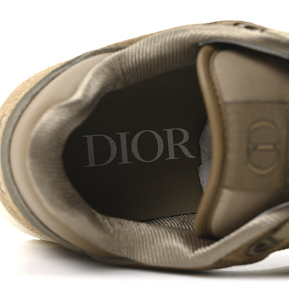 Christian Dior Suede Calfskin Mens B27 Uptown Low Top Sneaker 40 Khaki 8 of 10