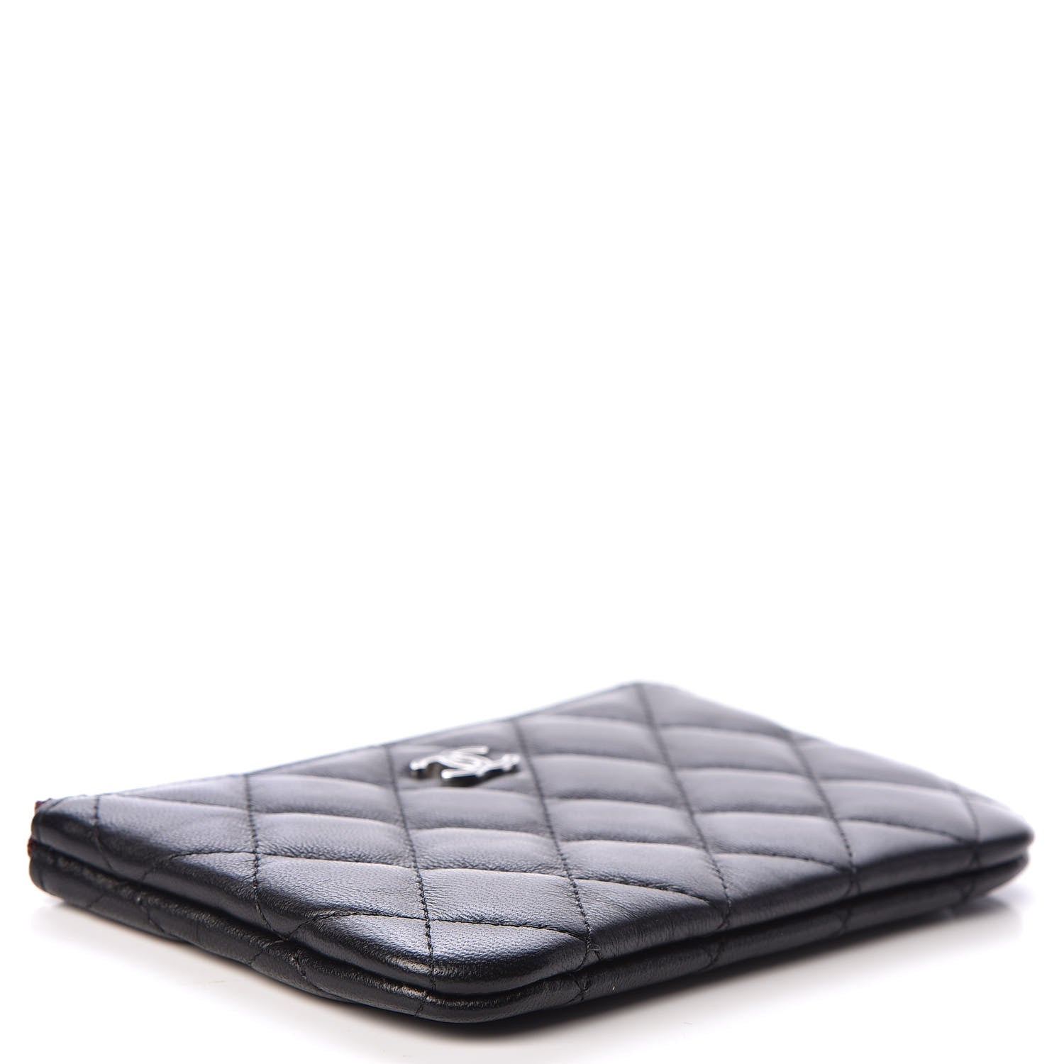 Chanel Lambskin Quilted Small Cosmetic Case Black 8 of 14