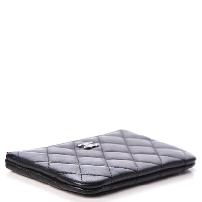Chanel Lambskin Quilted Small Cosmetic Case Black 8 of 14